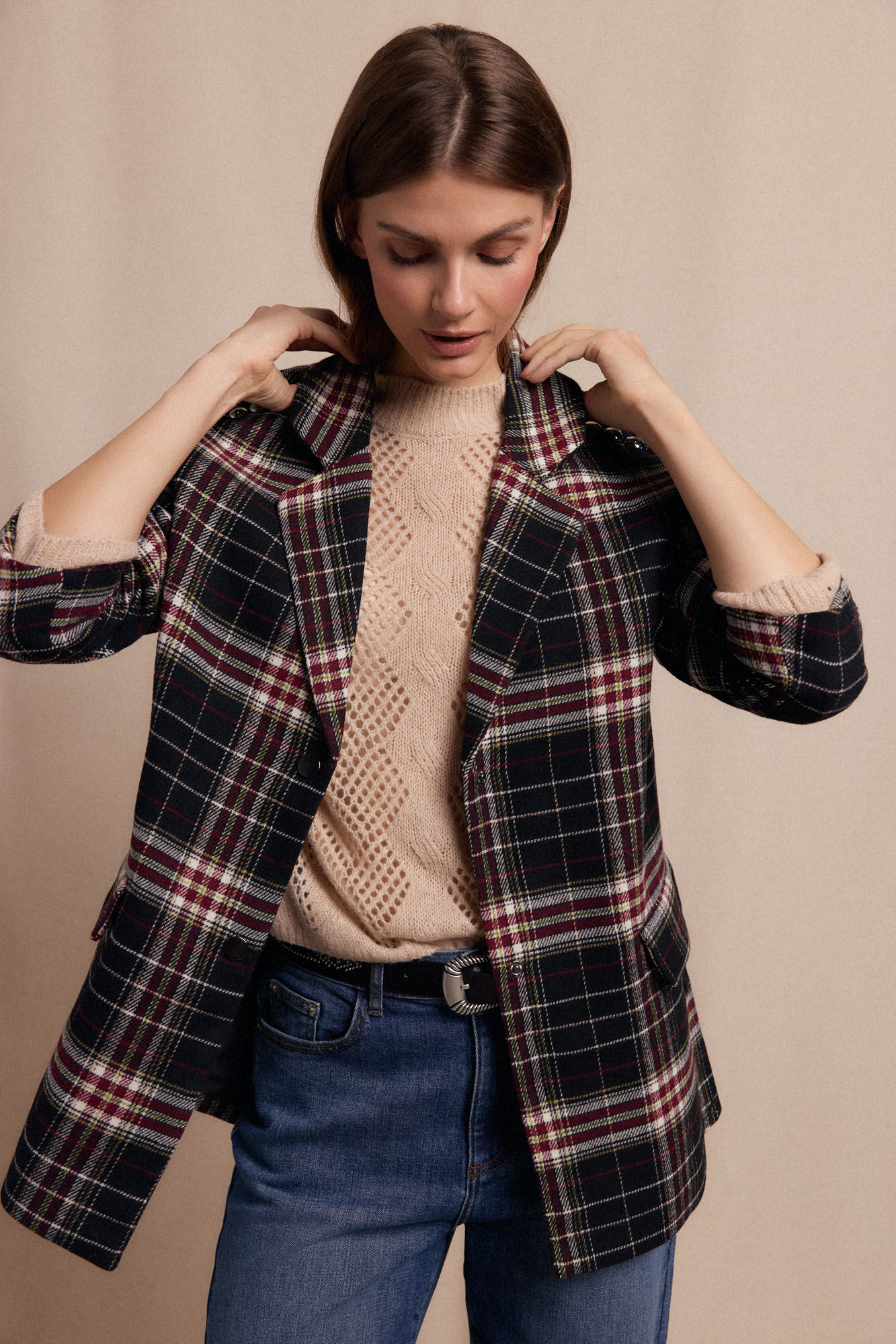 Slowlove Americana cuadros con tachas