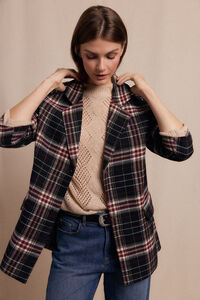 Slowlove Blazer xadrez com tachas