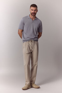 OOTO Jersey polo liso manga corta