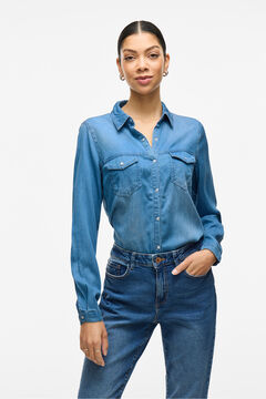 Vila Camisa vaquera manga larga