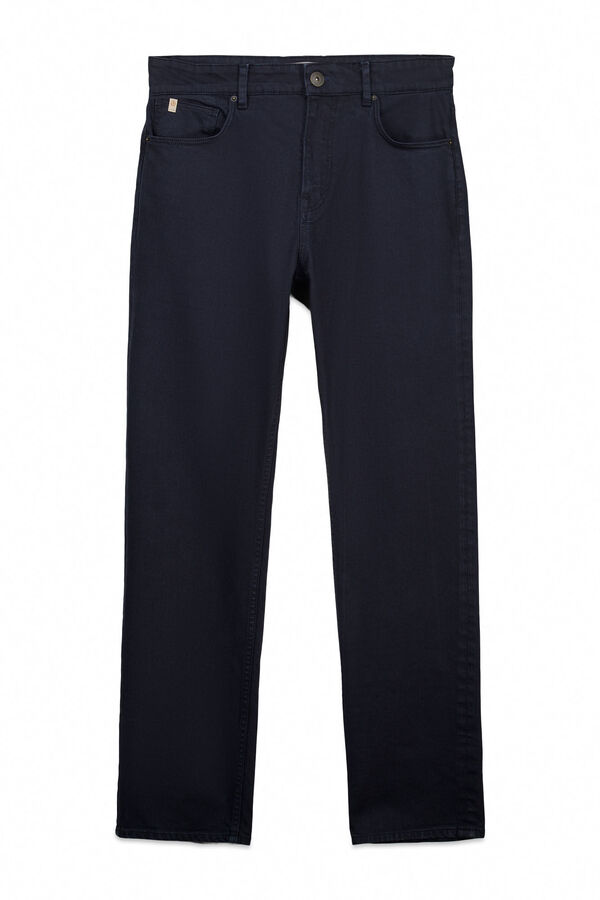 Cortefiel 5-pocket regular fit coloured trousers Navy