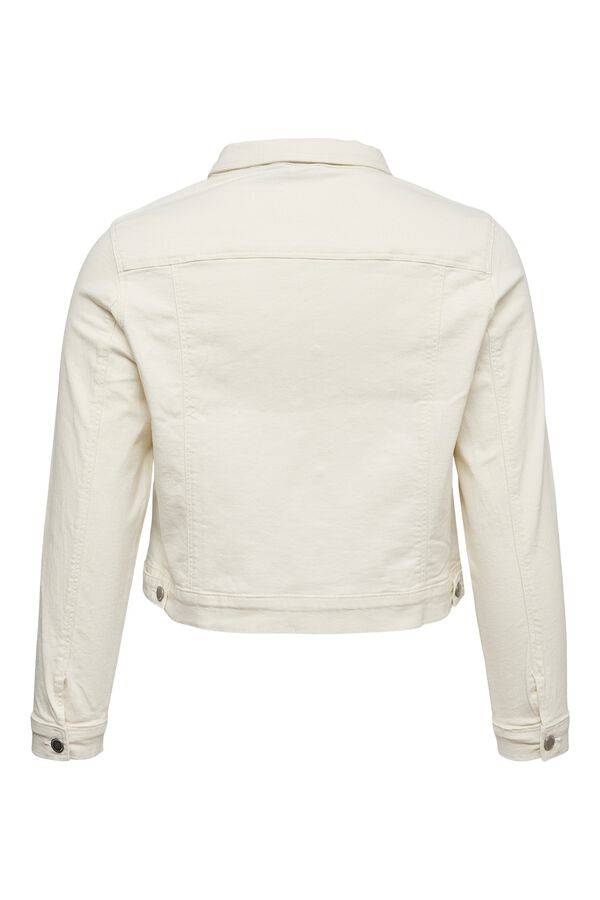 Vero Moda Curve Chaqueta denim talla grande Blanco