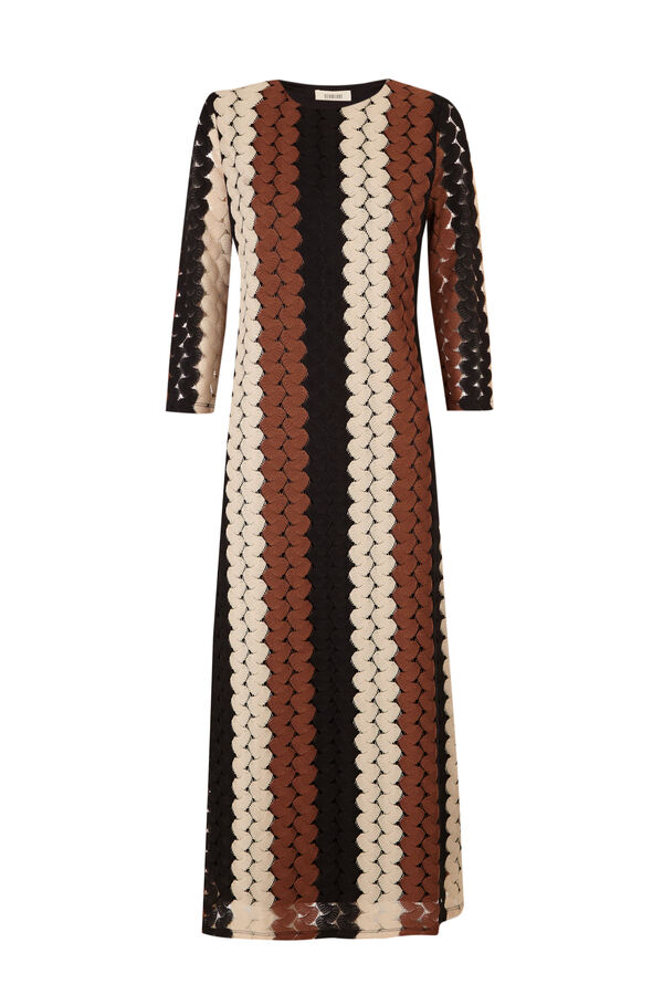 Slowlove Vestido estructura multicolor Multicolor