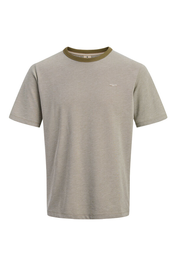 Jack & Jones Camiseta b&aacute;sica manga corta Kaki