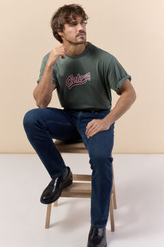 OOTO Camiseta lavada manga corta