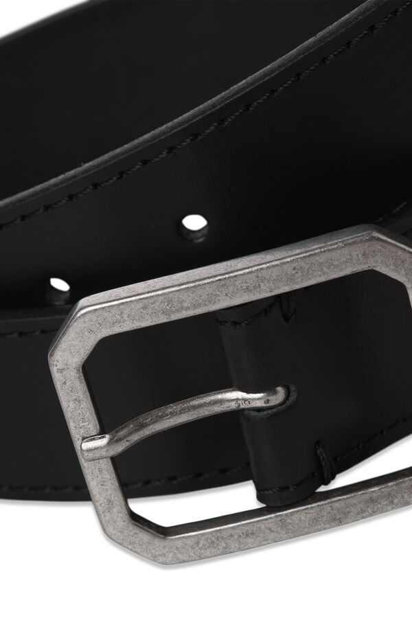 Jack & Jones Cinto com fivela de metal Preto