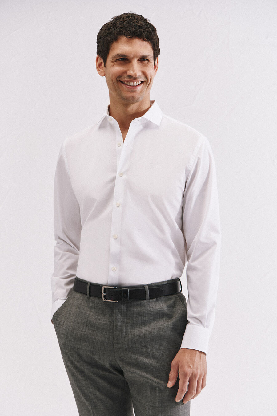 Camisa vestir otomán slim fit fácil plancha