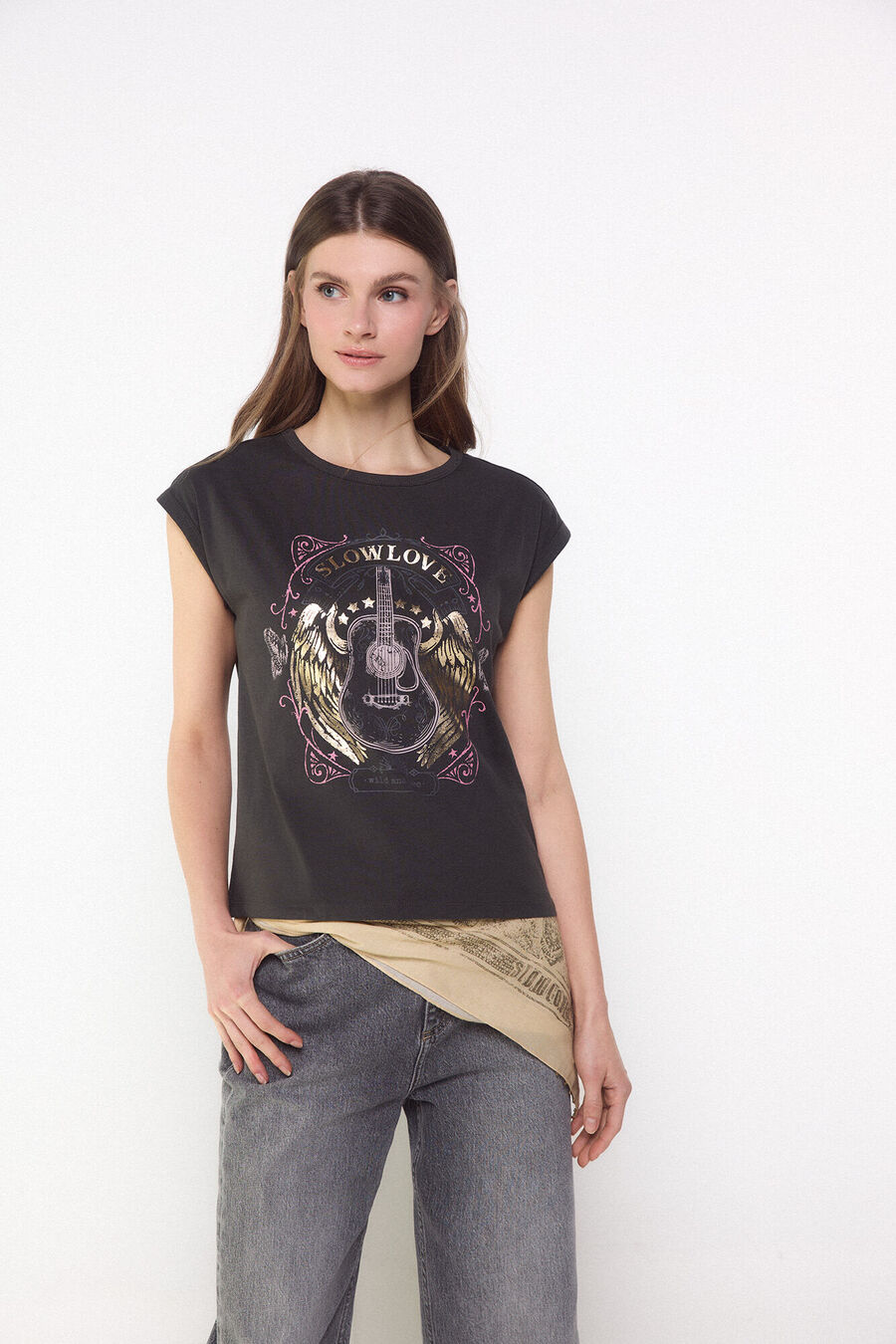 Camiseta slowlove guitarra