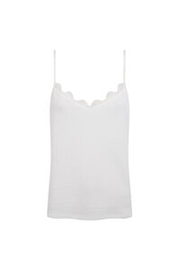 Slowlove Top tirantes detalle blonda