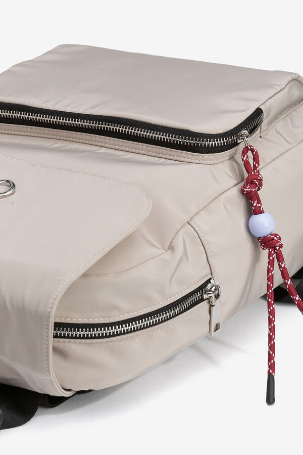 Vilanova Mochila de Nylon com Porta-Chaves Ecru
