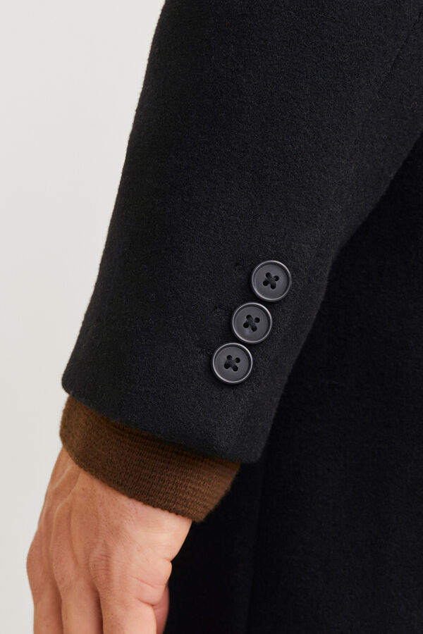 Jack & Jones Sobretudo de gola alta Preto