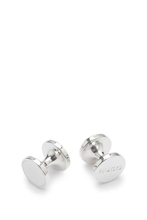 HUGO Gemelos de forma redonda Blanco