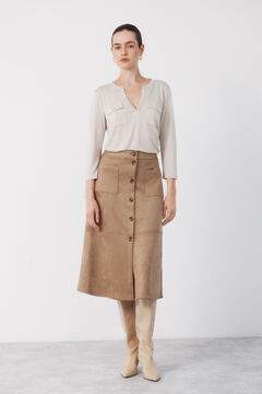 Cortefiel Camiseta bolsillos