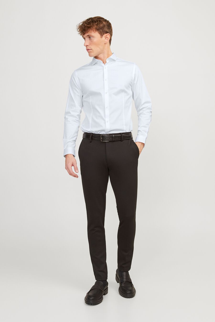 Camisa satén super slim