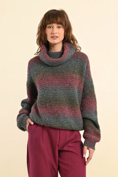 Molly Bracken Jersey de mujer de cuello alto Multicolor