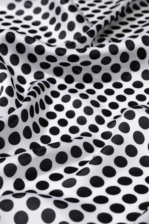 Vilanova Bandana Estampado de Lunares Gris