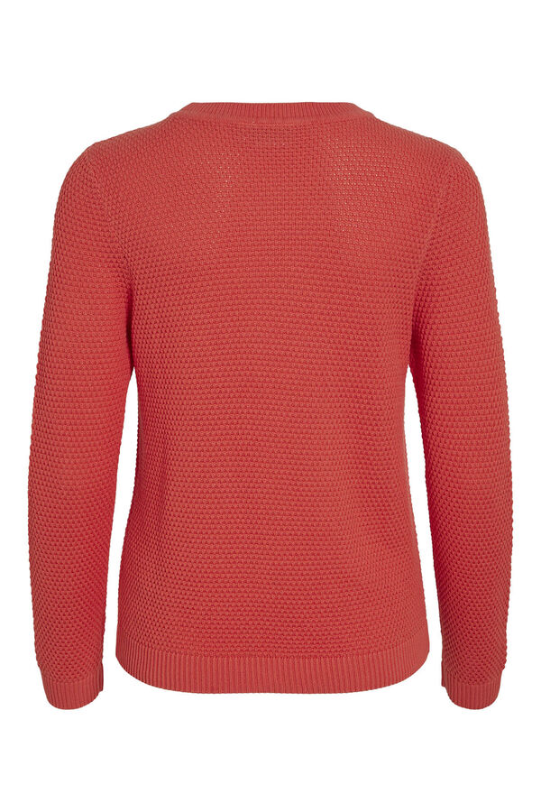 Vila Camisola de malha com gola redonda Subiu