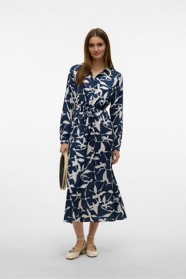 Vero Moda Midi shirt dress  Navy