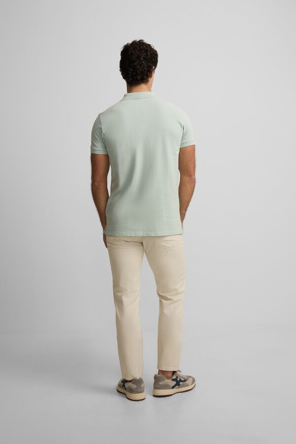 Silbon Polo clasico liso Verde