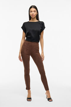 Vila Top satinado de manga corta