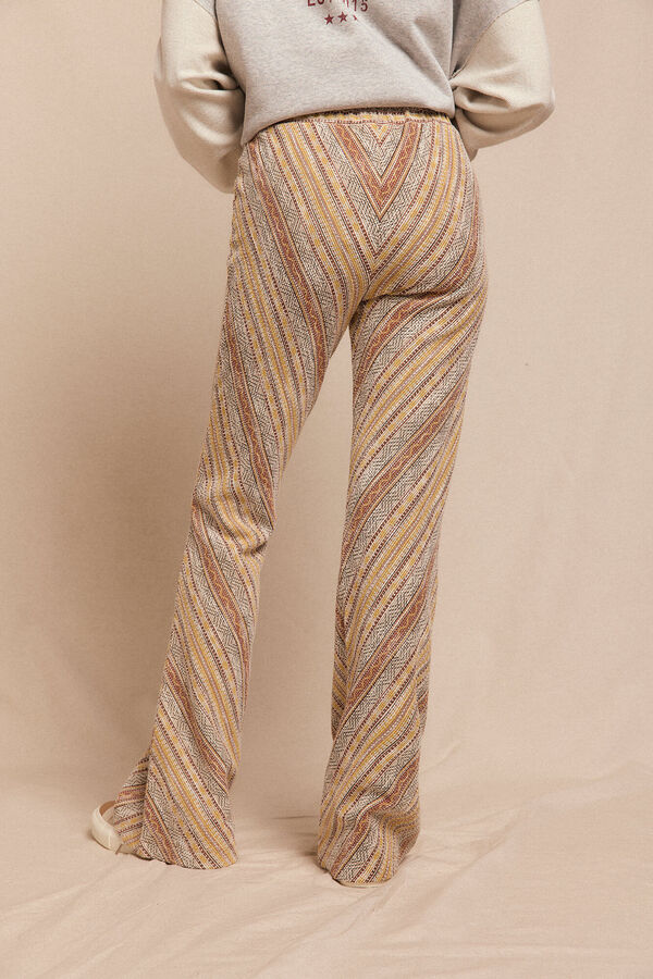 Slowlove Pantal&oacute;n campana de punto Brown