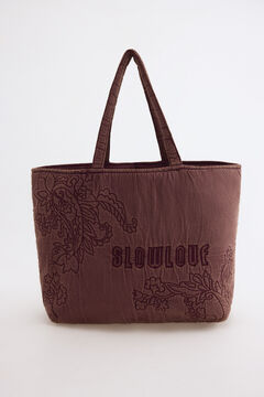Slowlove EMBROIDERY WASHED SHOPPER