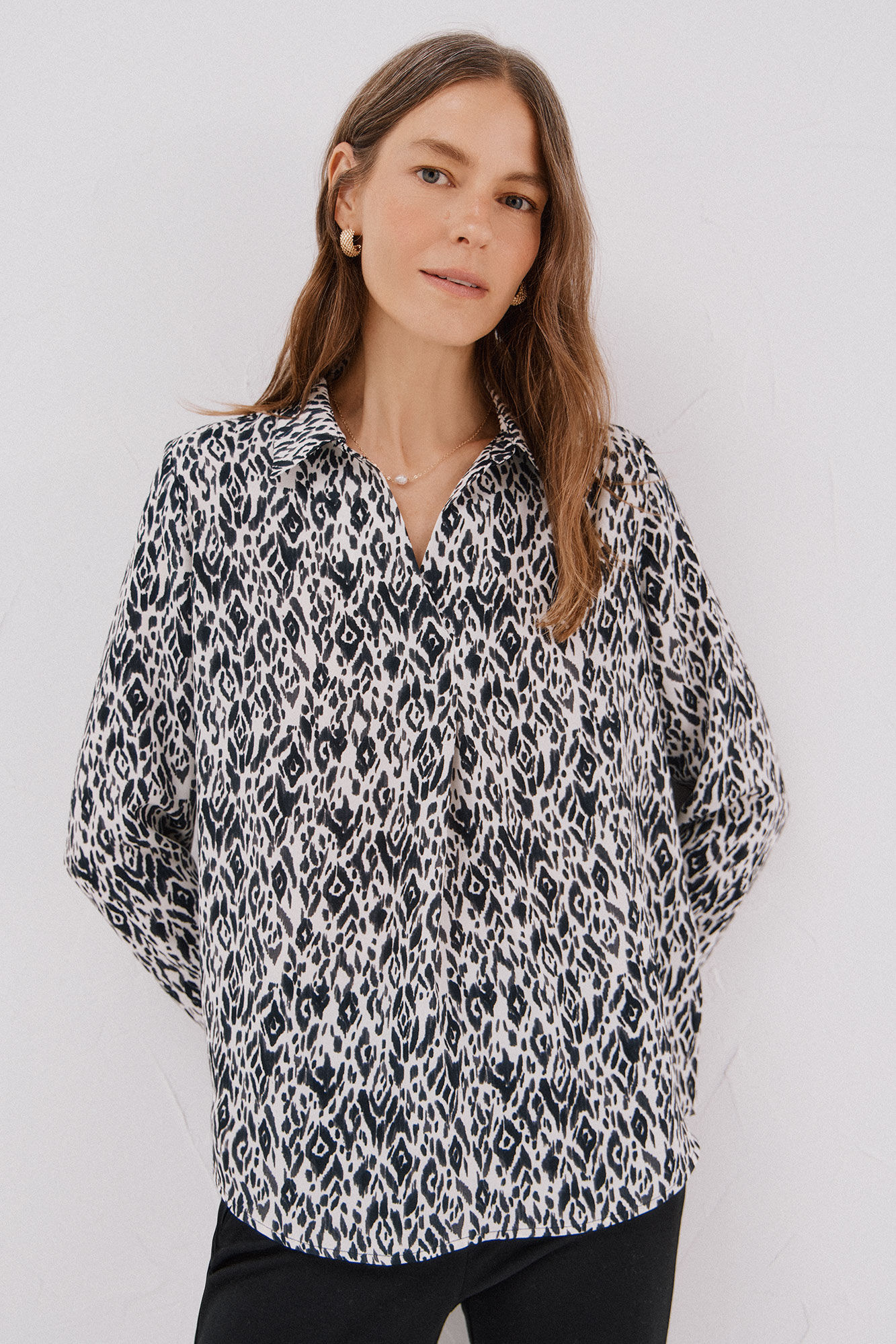 Cortefiel Camisa plissada