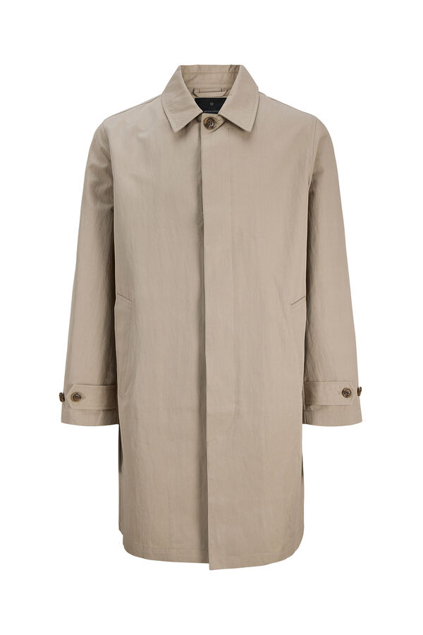 Jack & Jones Gabardina cl&aacute;sica larga Beige