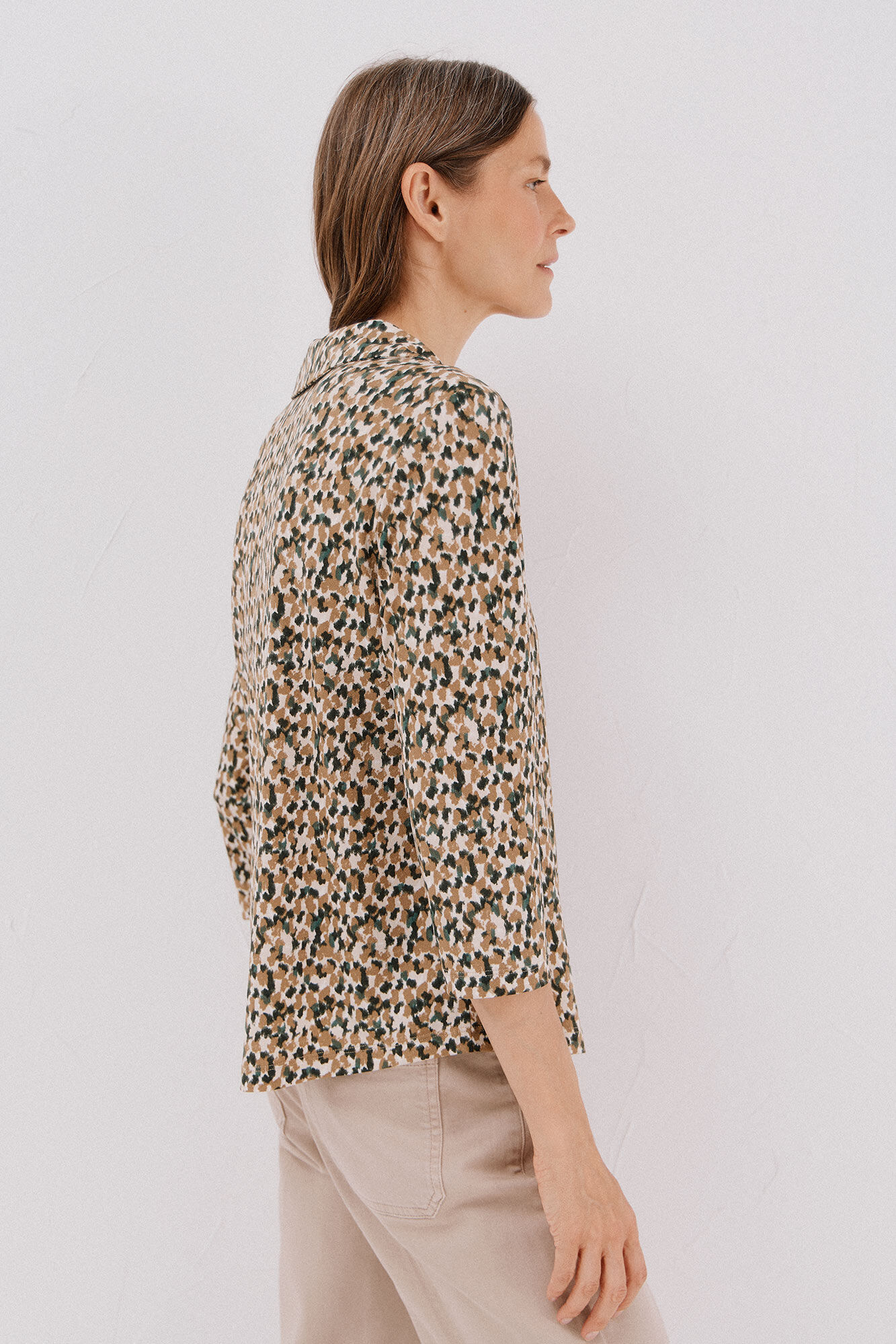 Cortefiel Camisa el&aacute;stica botones