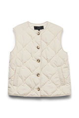 Vero Moda Chaleco guateado Beige