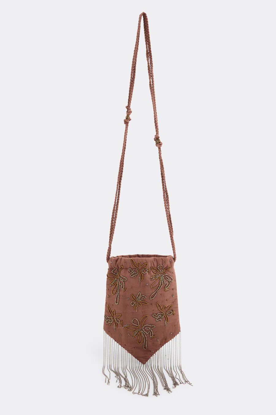 Bolso saco estampado floral