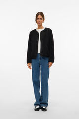 Vero Moda Chaqueta corta borrego Black