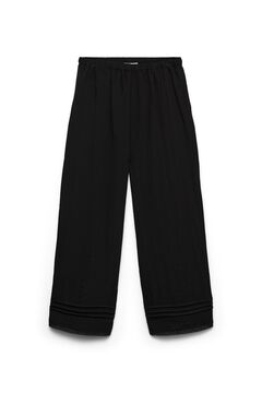 Vero Moda Pantal&oacute;n ancho con cintura el&aacute;stica