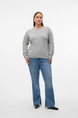 Vero Moda Curve Jersey cuello redondo talla grande gris