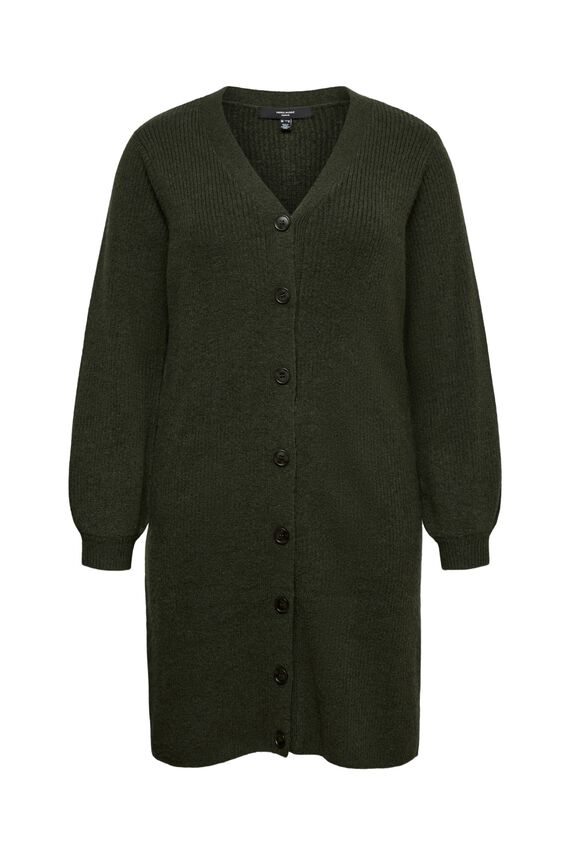 Vestido cárdigan de punto