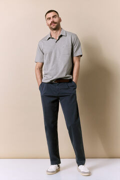 OOTO Polo lavado bordado avi&atilde;o