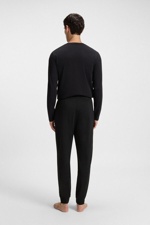 HUGO Pantal&oacute;n algod&oacute;n Negro