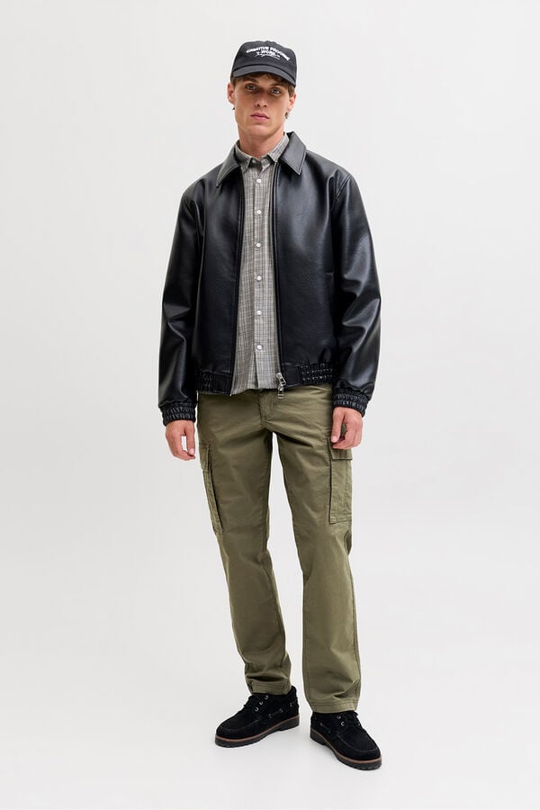 Jack & Jones Pantal&oacute;n cargo relaxed Verde oscuro