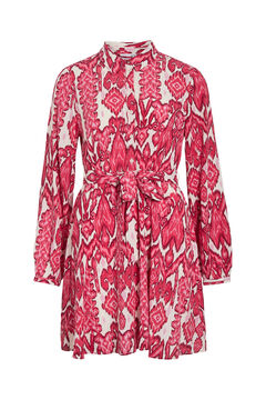 Vila Vestido corto estampado de viscosa