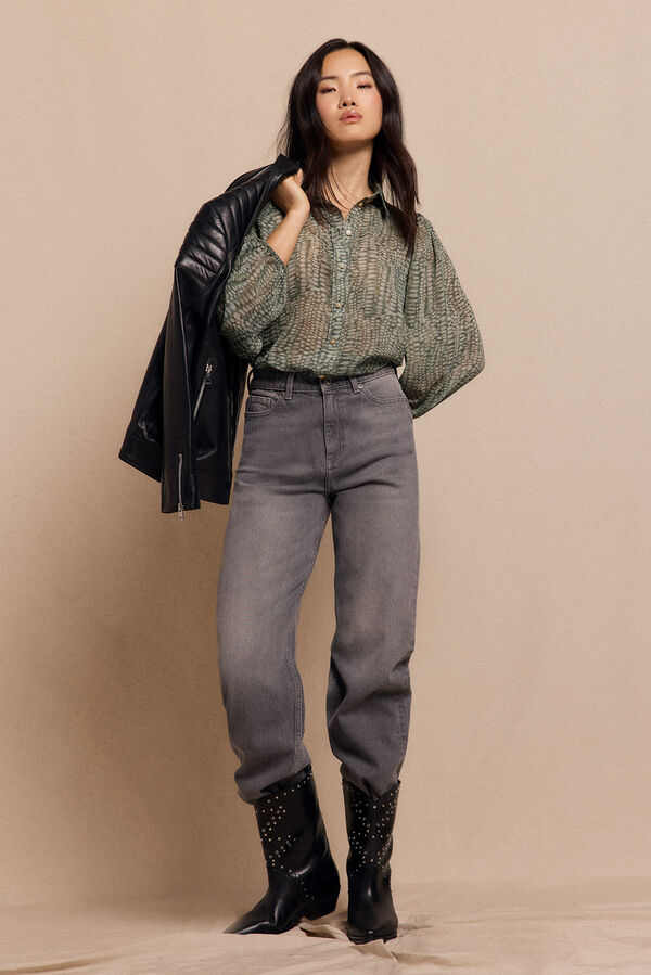 Slowlove Camisa estampada Green