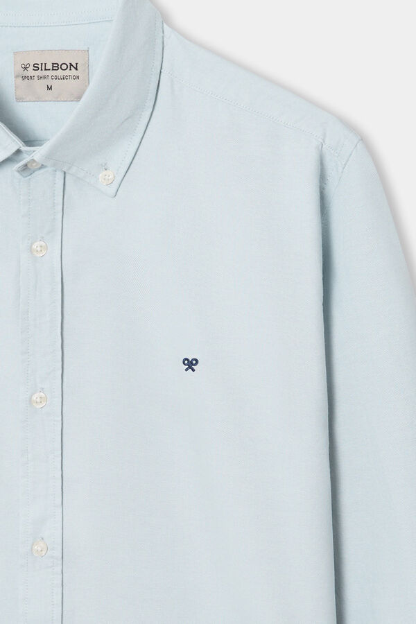 Silbon Oxford casual shirt Green