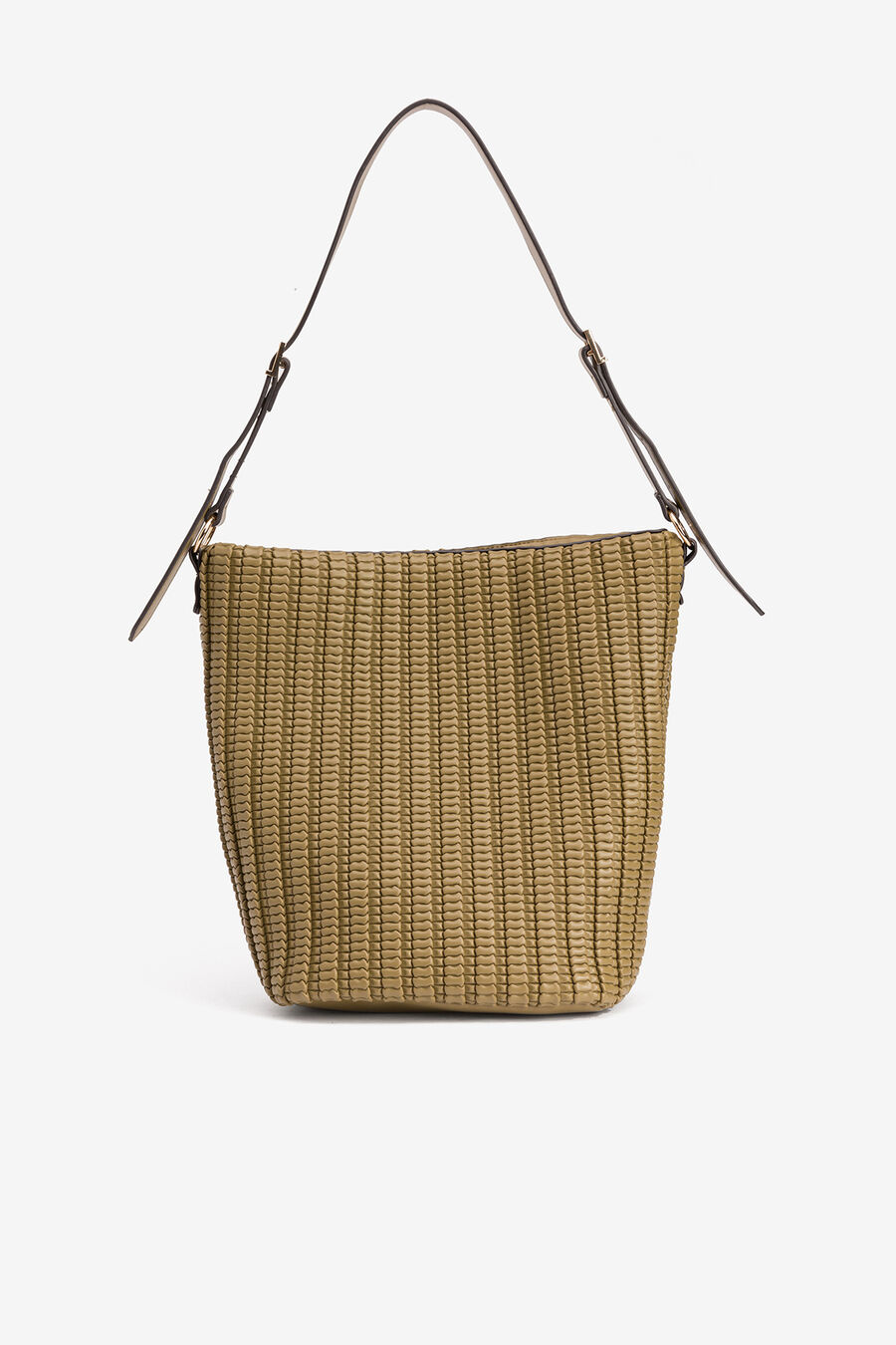 Bolso de Hombro con Textura Grabada