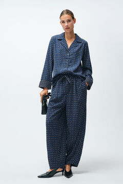 Cortefiel Pantal&oacute;n fluido estampado