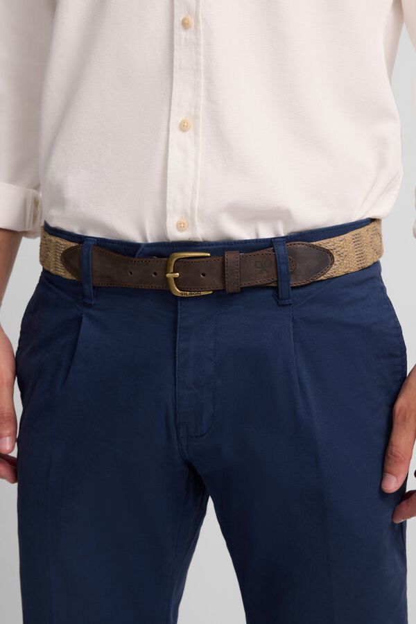 Silbon Pantal&oacute;n sport chino pinza Azul marino