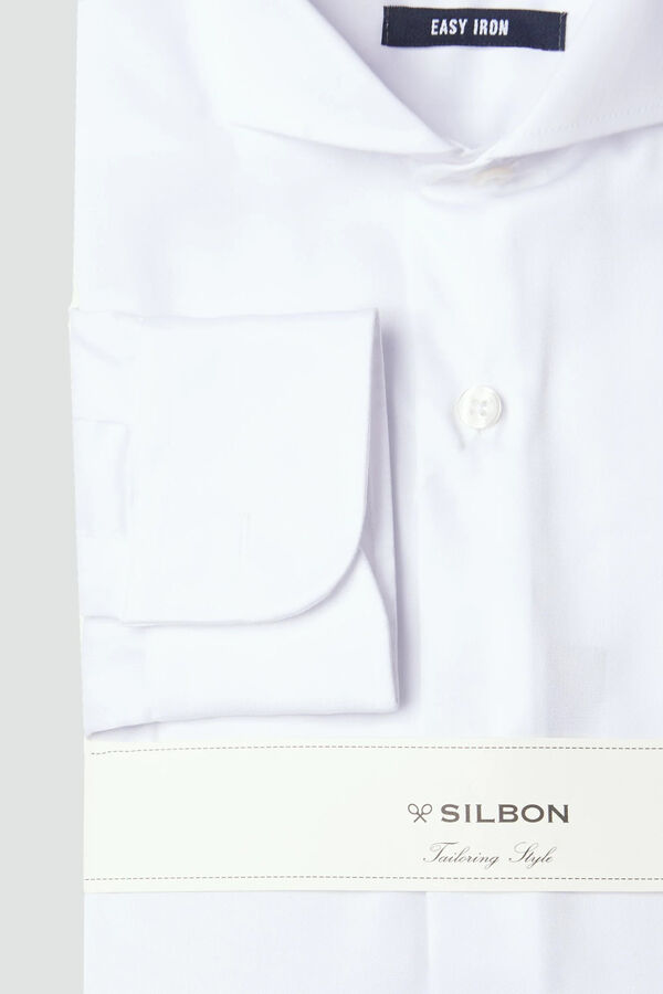 Cortefiel Camisa vestir puño simple easy iron White