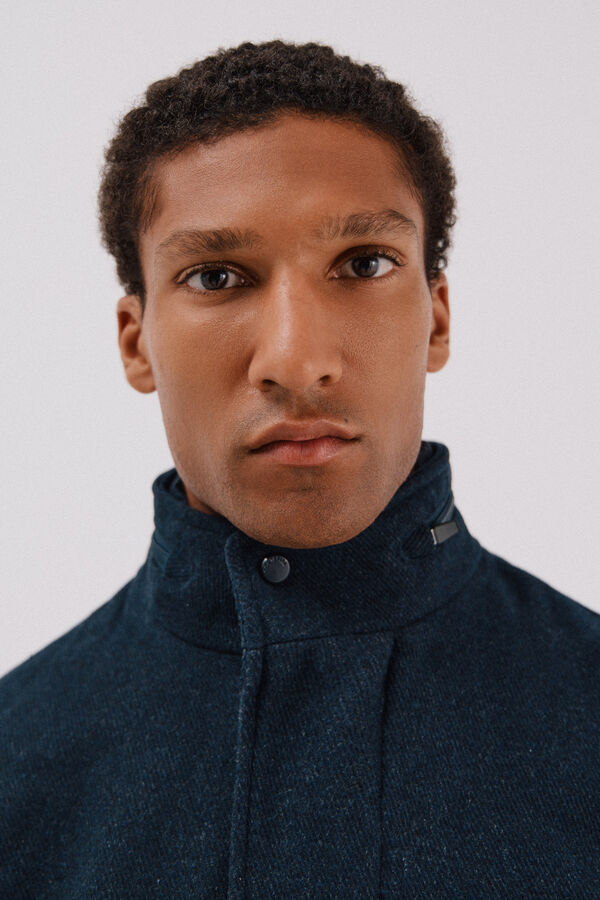 Cortefiel Casaco forro remov&iacute;vel Azul