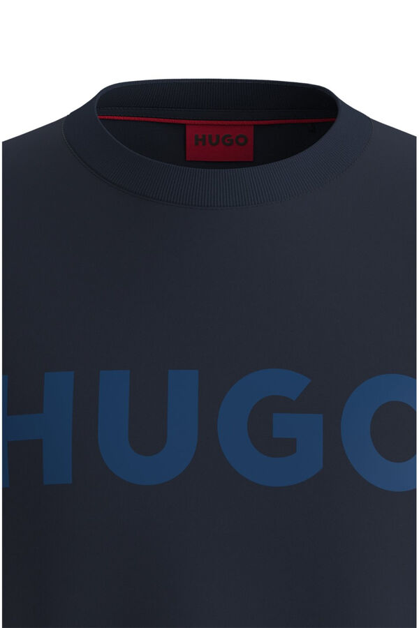 HUGO T-shirt de manga curta Azul