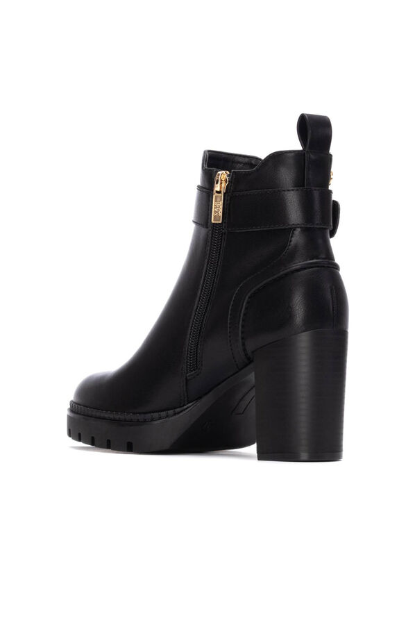 XTI Chelsea-style heeled boot Black