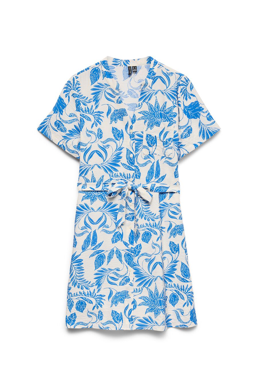 Vestido estampado con cinturón