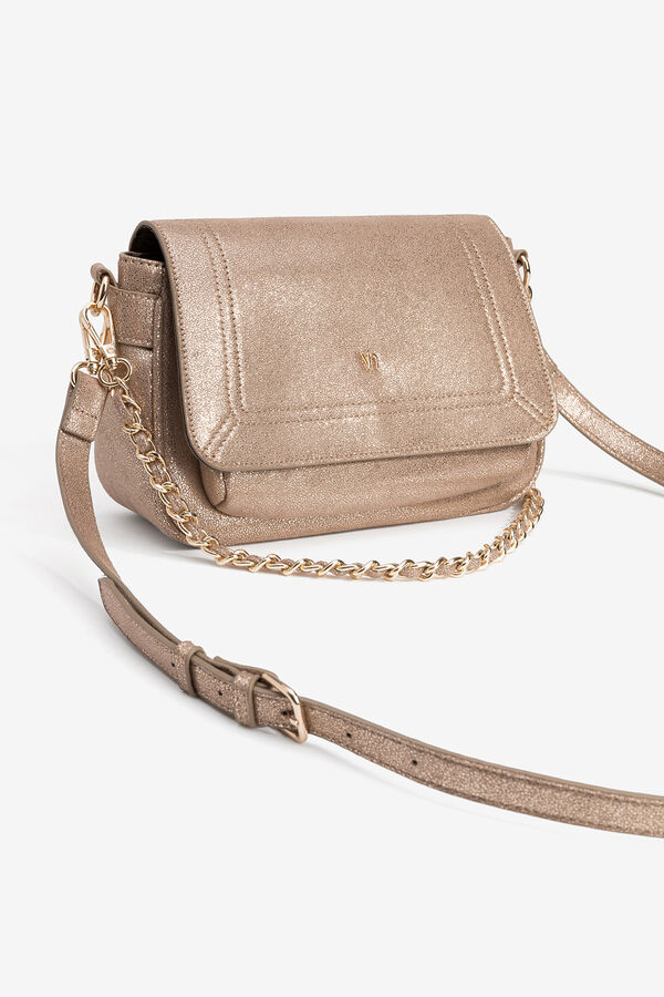 Vilanova Bolso Bandolera Metalizado Dorado